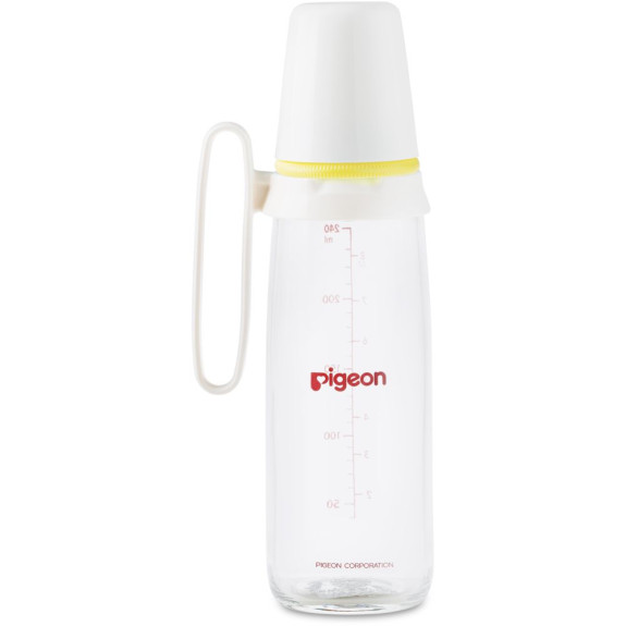 Pigeon Glass Feeding Bottle w/ Handle